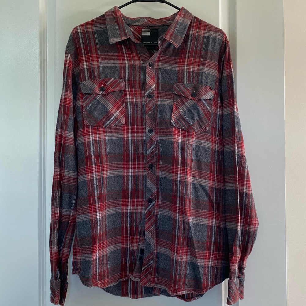 O’Neill Plaid Flannel Shirt- Men’s Medium